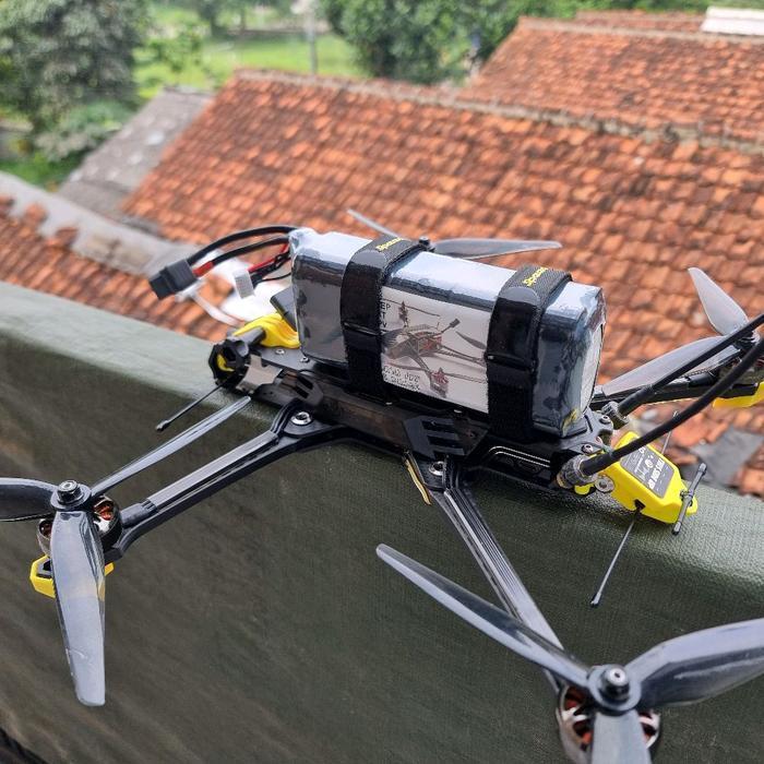 Liion Baterai 6S 8000Mah 80A 6S2P 21700 XT60 Long range FPV drone - 3x4 kotak