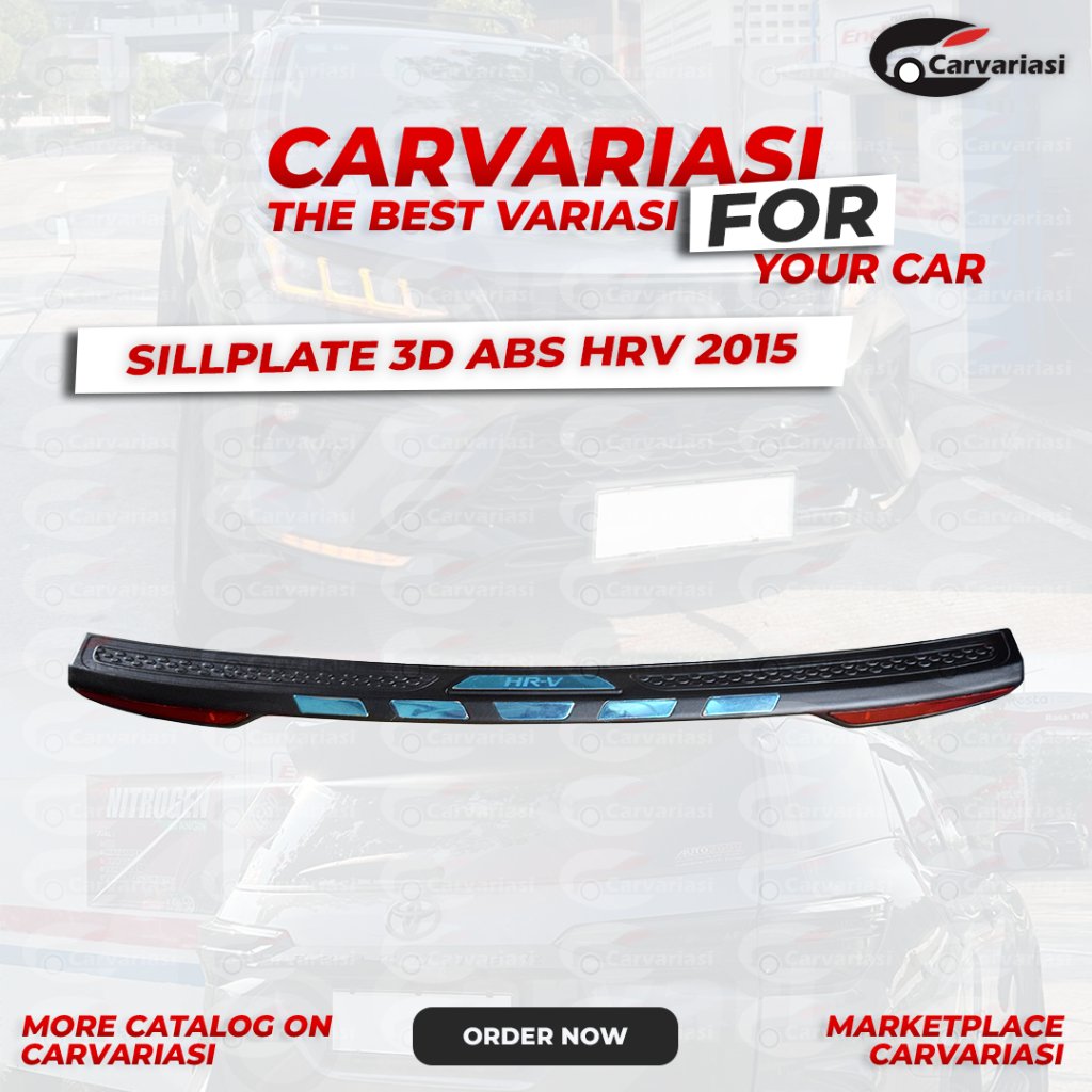 Sillplate 3D ABS HRV 2015 Carvariasi pelindung Bagasi HRV 2015 Sillplate Bagasi HRV 2015