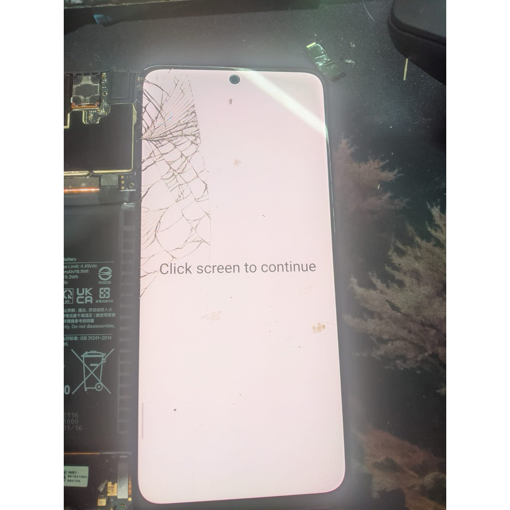 LCD original xiaomi redmi note 11 copotan minus retak minta di belah