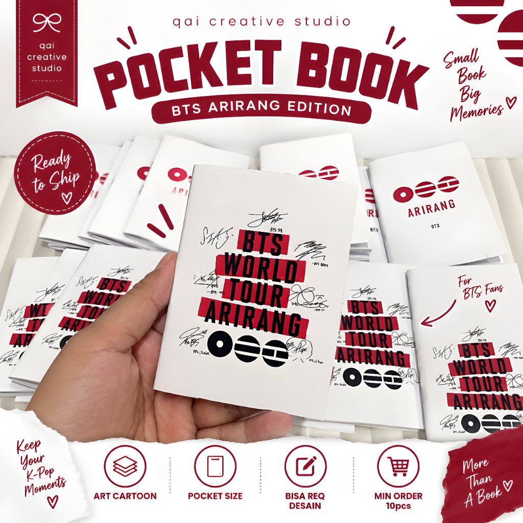 POCKET BOOK CUSTOM | BUKU SAKU MINI CUSTOM | MINI NOTEBOOK | CUSTOM BOOK | FREEBIES KPOP | FREEBIES 