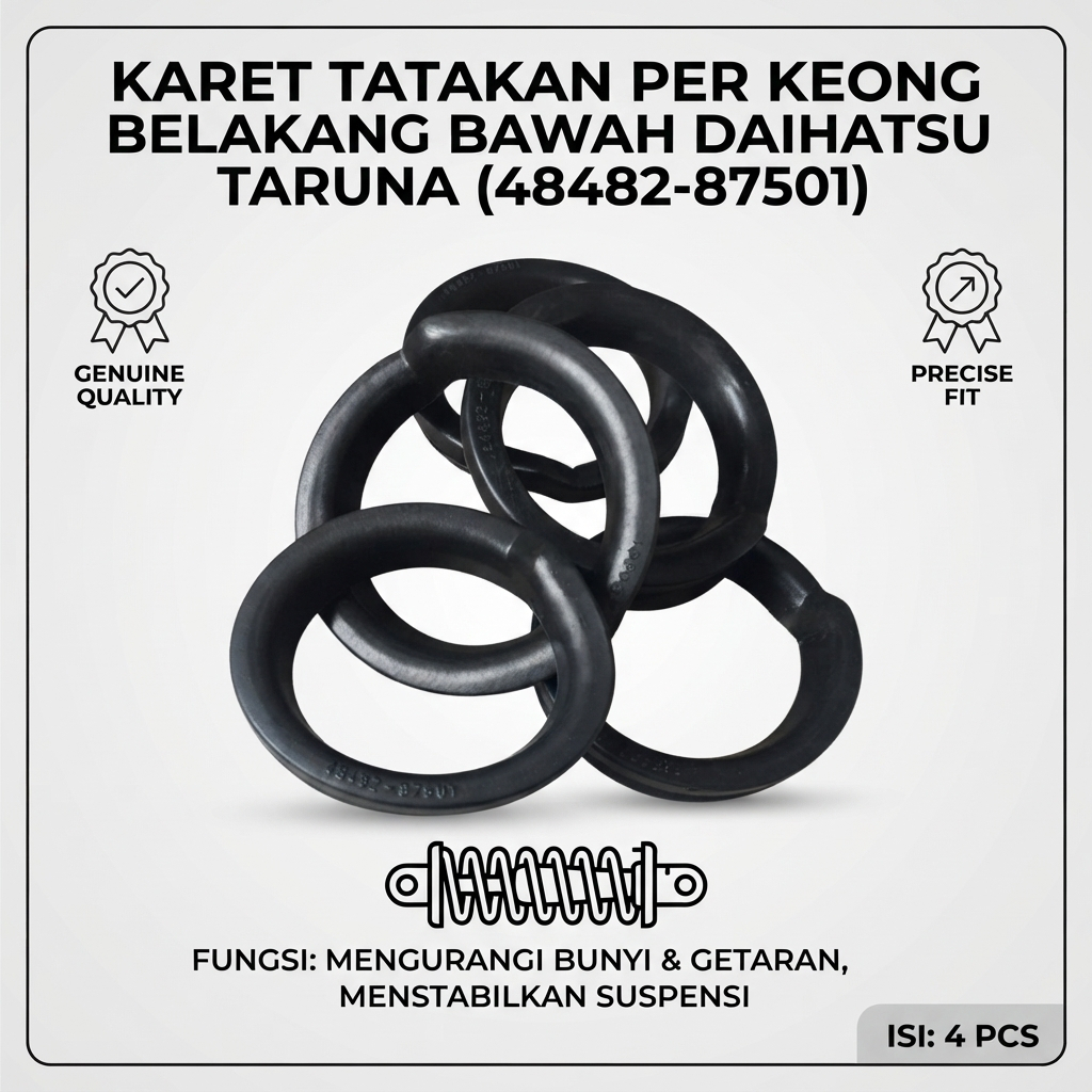 KARET TATAKAN PER KEONG BELAKANG BAWAH DAIHATSU TARUNA (48482-87501) mobil