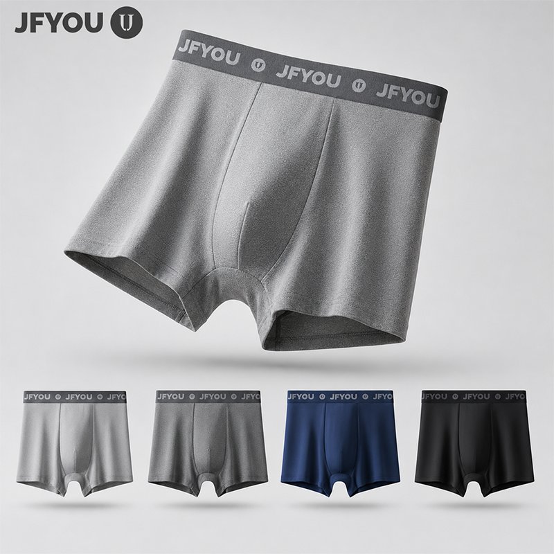 JFYOU Celana Dalam Boxer Pria Cotton Series AntiBacteria Men Underware CD Boxer  Bisa COD