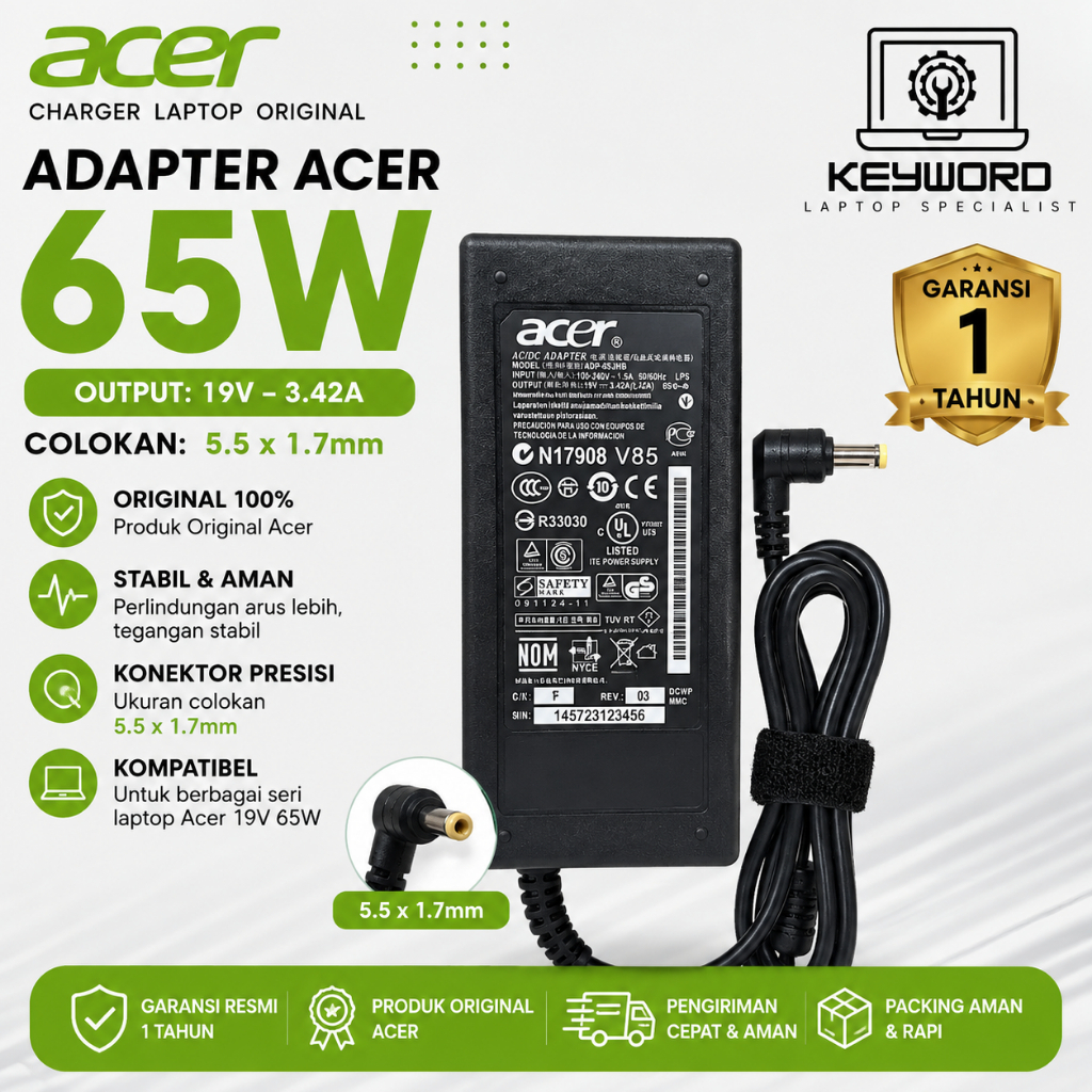 Adaptor Charger Acer Aspire 5951 5951G 4937 4738Z