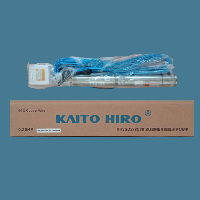 Pompa Submersible Kaito Hiro 0,25 HP 3inch + Kabel