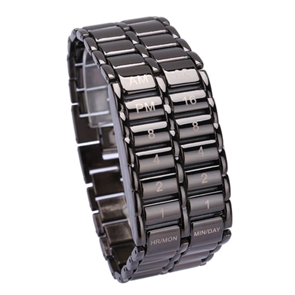 NEW Newly Men's Binary LED Digital Quartz Wrist Watch Father's Day Fashion Creative Gift