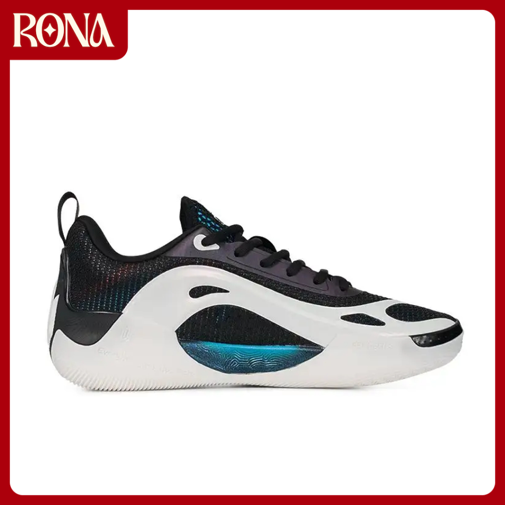 RONA Shoes - Sepatu Peak Andrew Wiggins AW 4 Black White Men's Basketball Sport Shoes Sepatu Olahrag