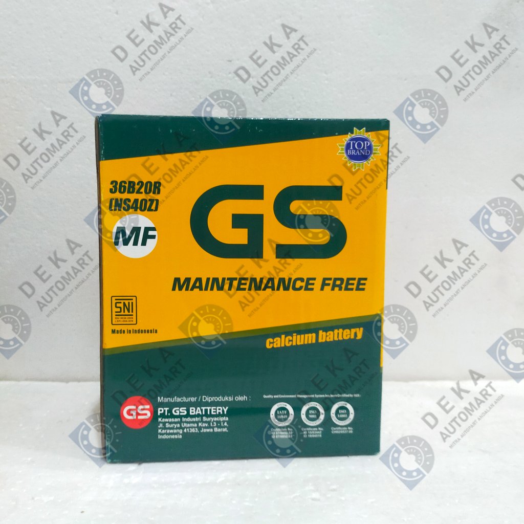 Aki Accu GS MF NS40Z untuk Avanza Xenia Rush Terios APV T120SS dll (4L - 60000 - 9)