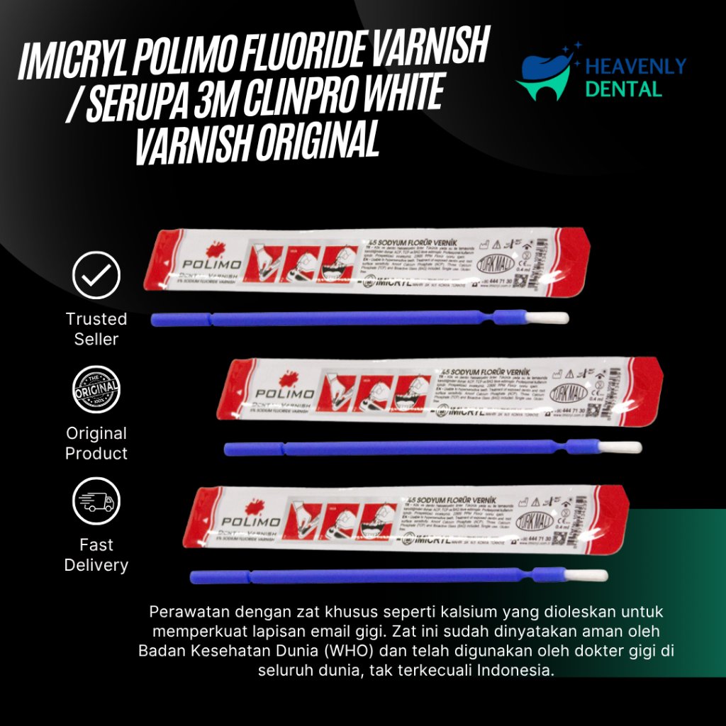 IMICRYL POLIMO FLUORIDE VARNISH / SERUPA 3M CLINPRO WHITE VARNISH ORIGINAL