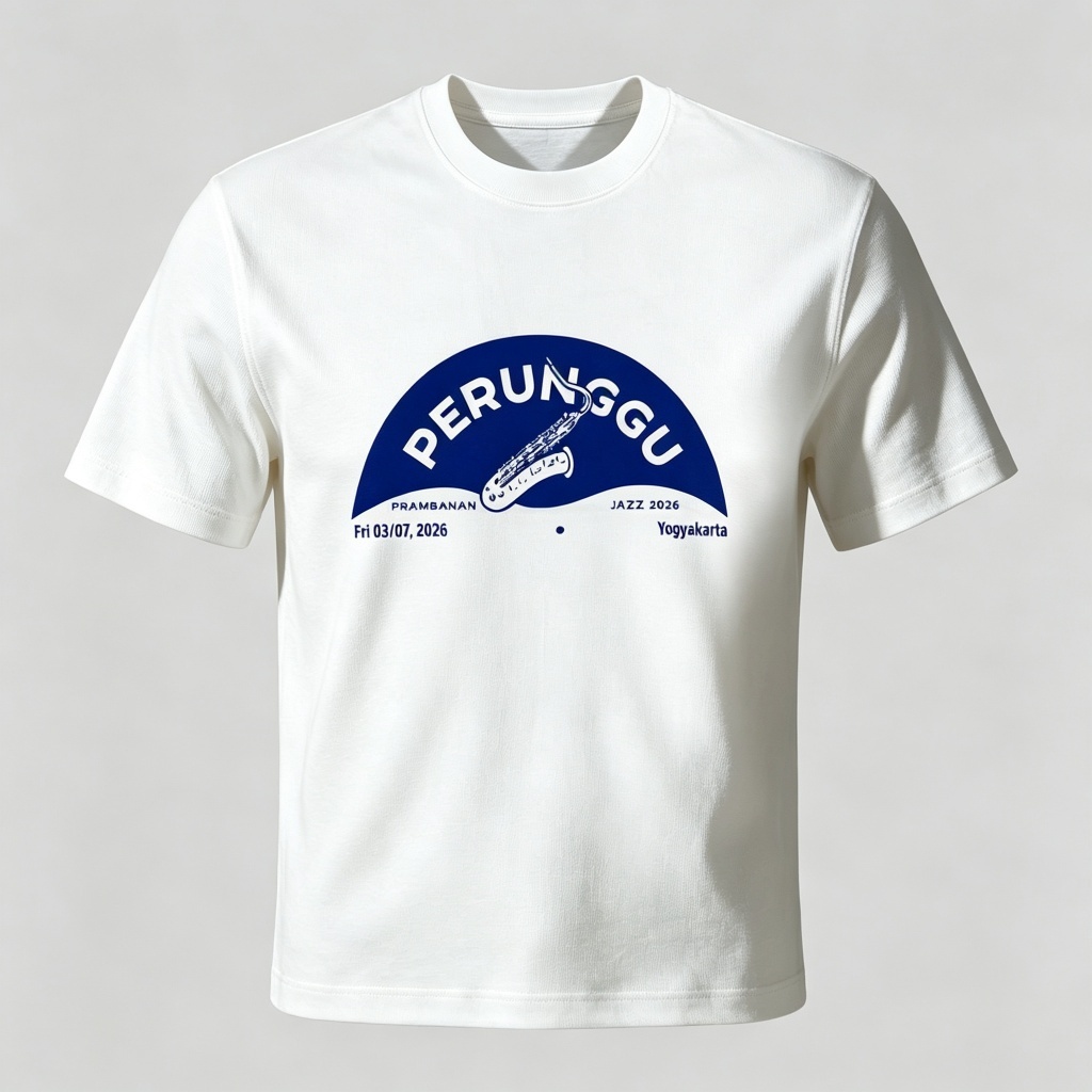 PERUNGGU - PRAMBANAN JAZZ 2026 | Tshirt White Solglow