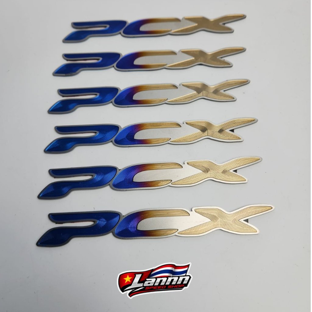 Emblem Titanium Body PCX Kanan Kiri
