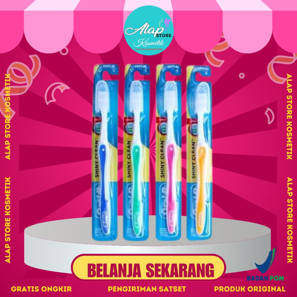 Oral-B Sikat Gigi Shiny Clean / Oral B Toothbrush