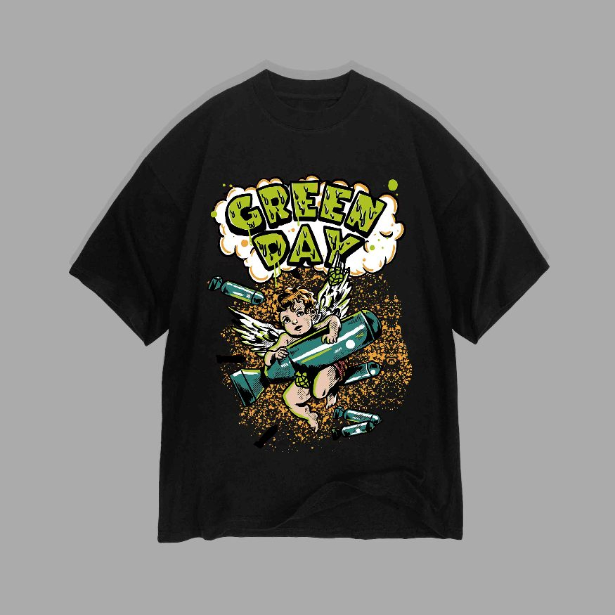 Green Day - Dookie Angel Rocket T-shirt | Kaos Band Green Day - Dookie Angel Rocket