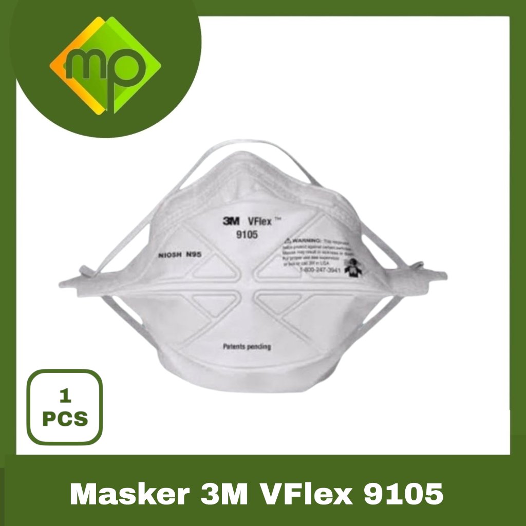 1Pcs Masker 3M VFlex 9105   Masker N95 VFlex 1Pcs