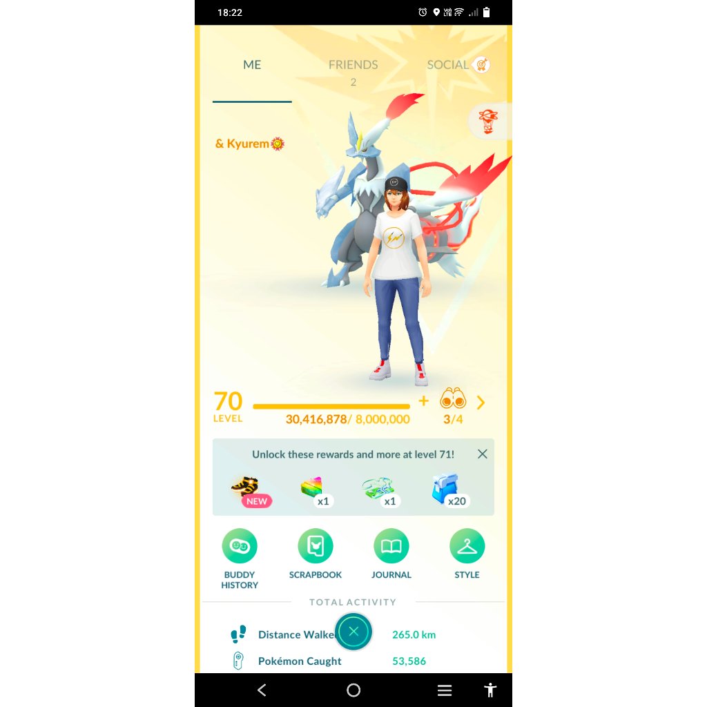 Paket Pokemon Go Siap Pakai (Akun level 70) Fusion White Kyurem, Shiny BG Necrozma, Hundo Mega Rayqu