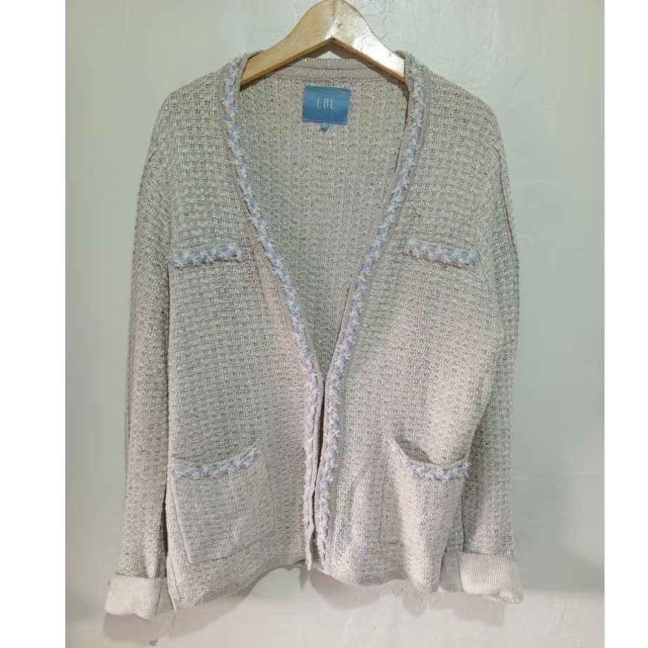 Baju sweater rajut wanita branded LBL size L fit XL second