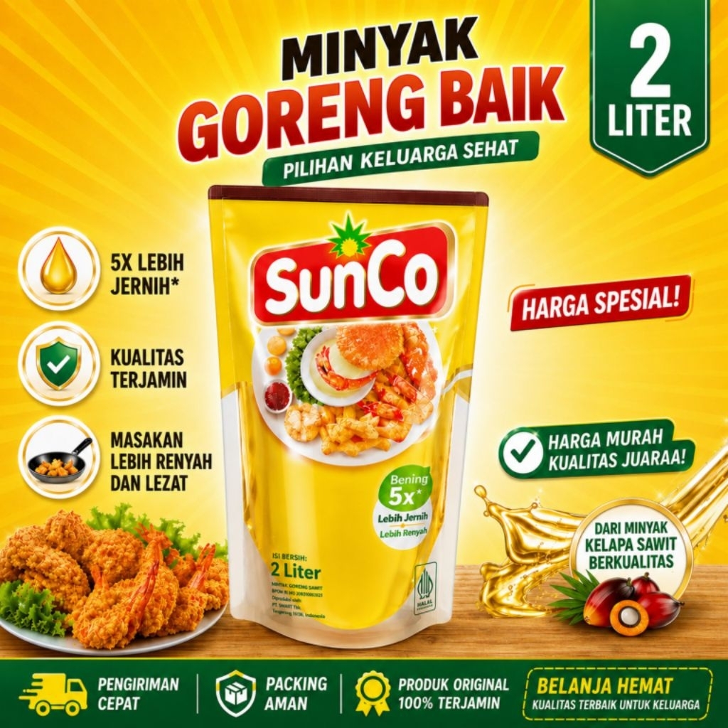 MINYAK SUNCO 2 LITER 1 DUS