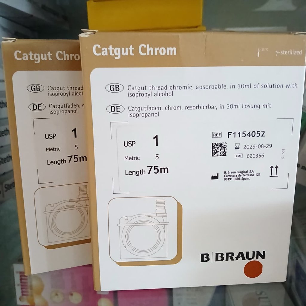 Benang Catgut Chromic Roll no.1 Bbraun