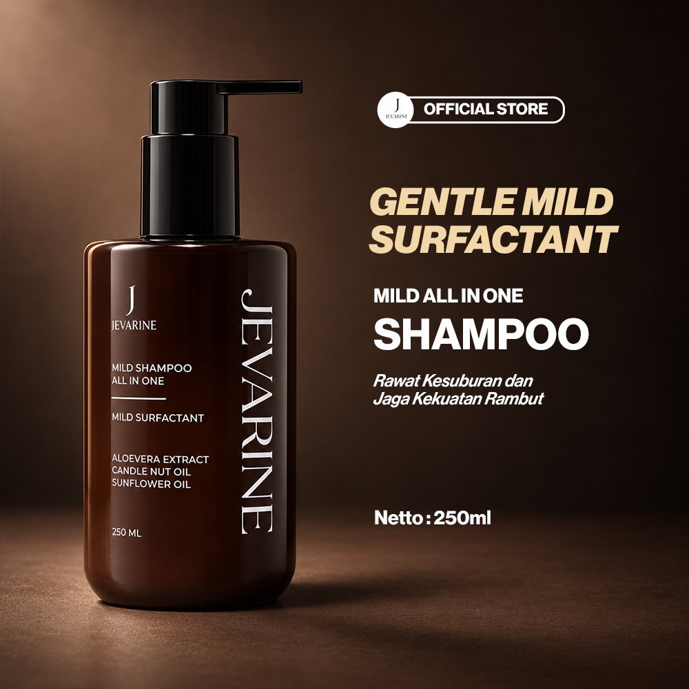 Jevarine Mild Shampo All in One -  Merawat Kesuburan Rambut dan Menjaga Kekuatan Rambut