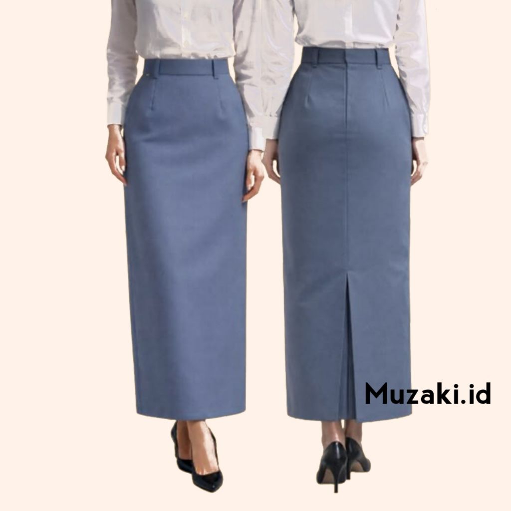 SPAN Rok Belah Belakang, Rok Span wanita Formal, Rok Sekolah SMA SMP