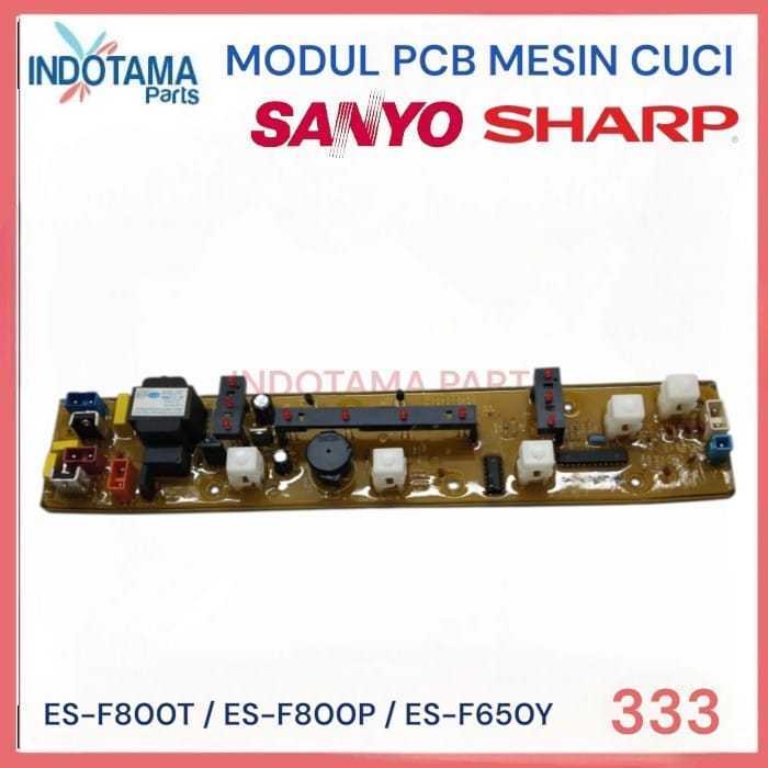 Modul pcb mesin cuci sanyo / sharp ES-F800T / ES-F800P / ES-F650Y W-333