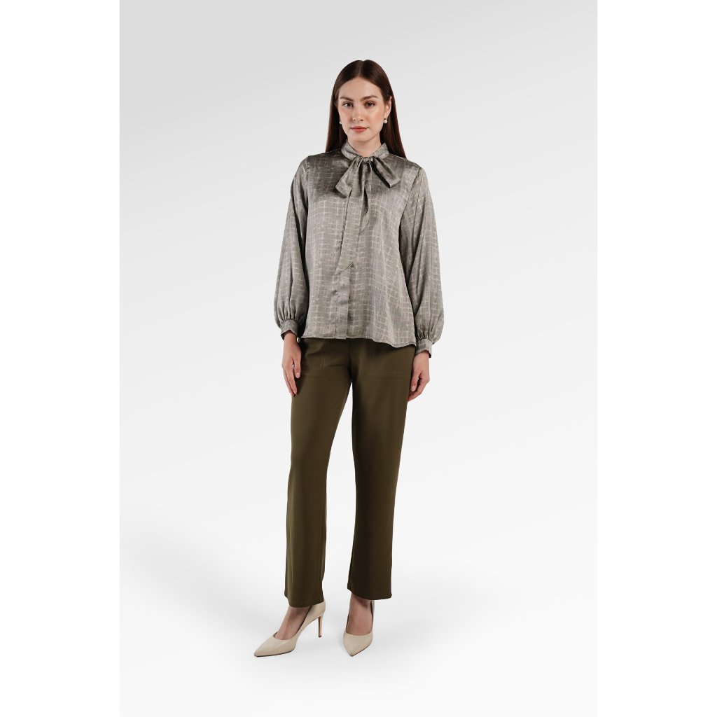 Benang Jarum - Wonderful Harmony Bow Shirt - Green