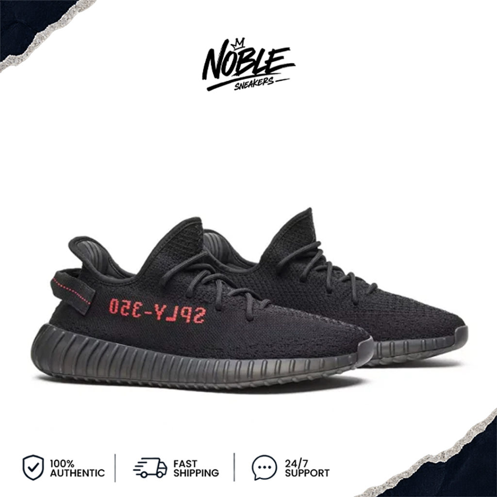 Noble Sneakers - Adidas Yeezy 350 Boost V2 Bred Black Red