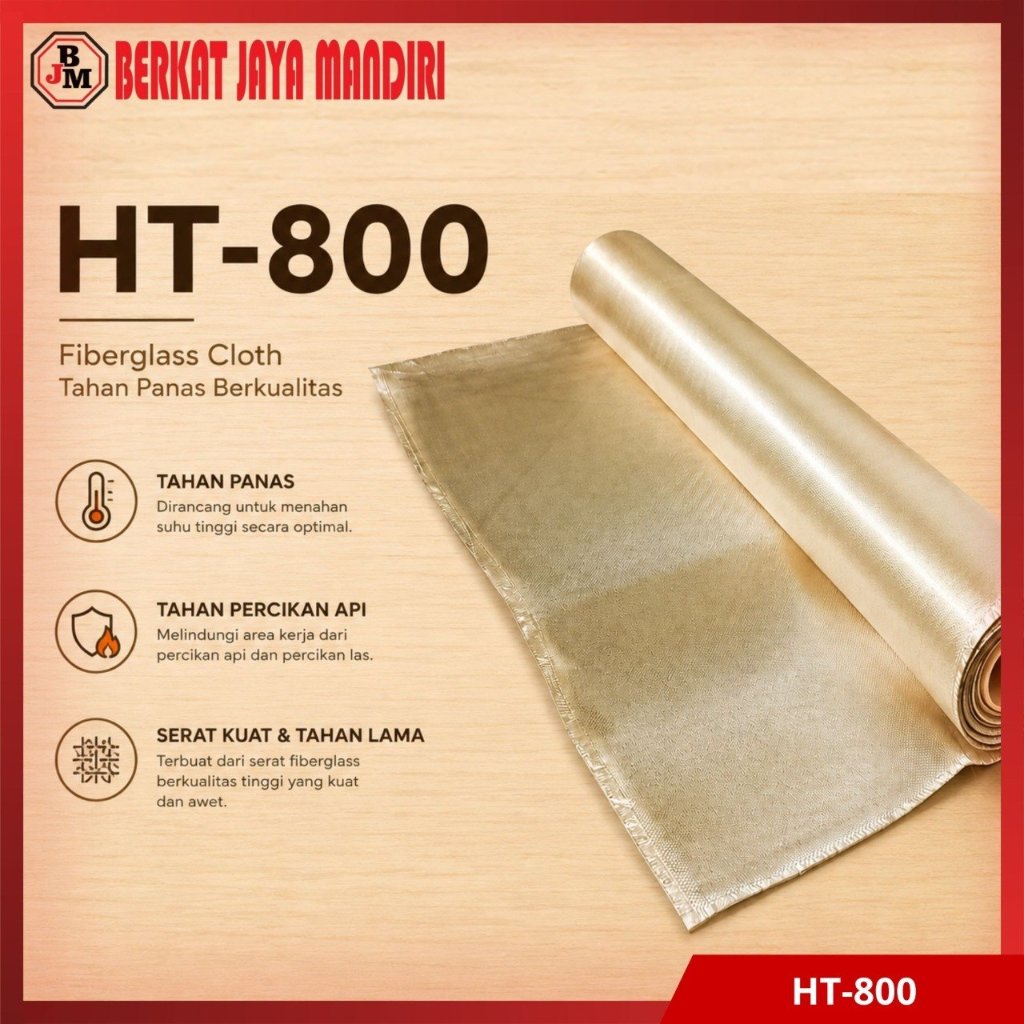 HT 800, Fire Blanket Meteran, Fire Blanket Roll Satin Gold