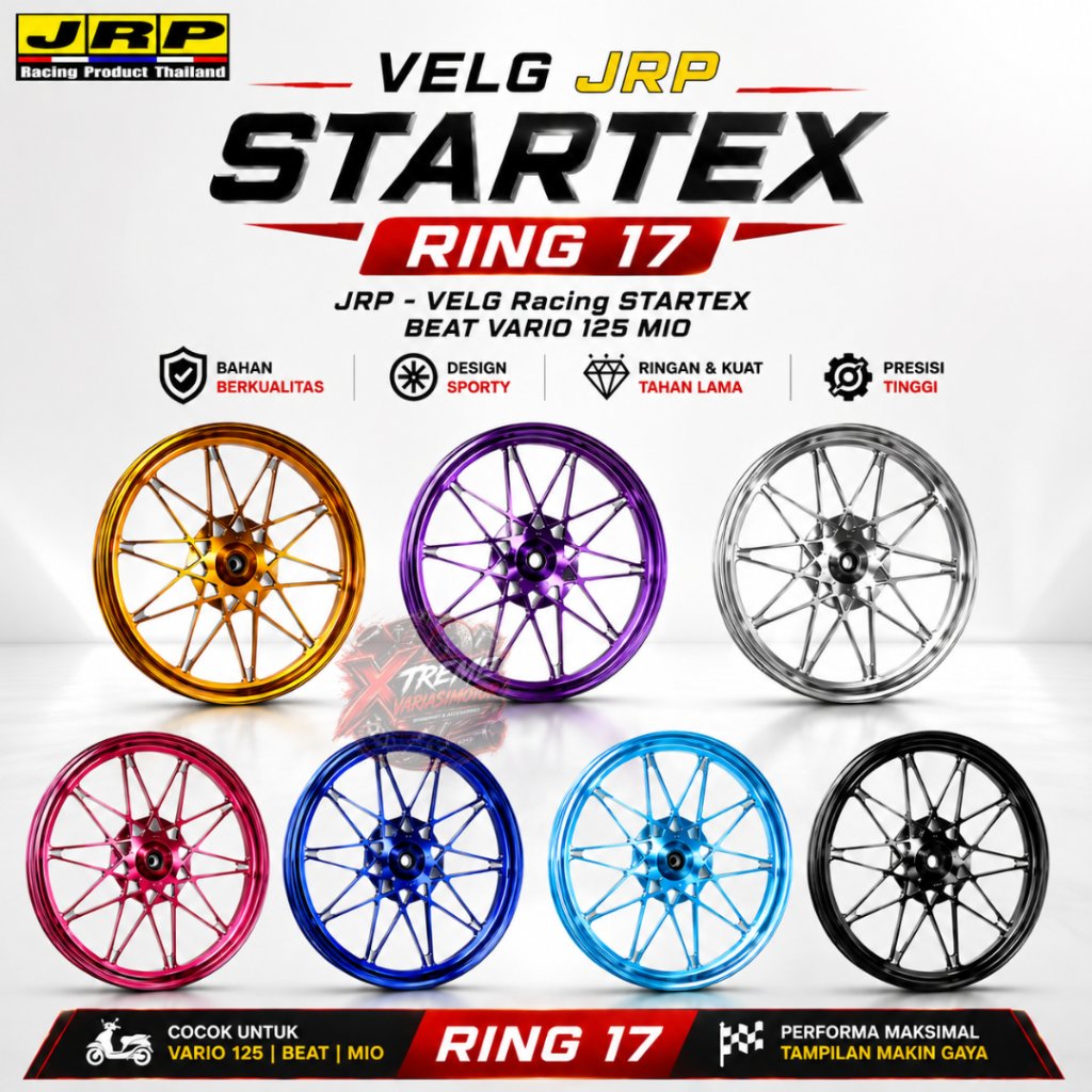 JRP VELG STARTEX BEAT MIO VARIO RING 17 FULL ALUMUNIUM ORIGINAL JRP