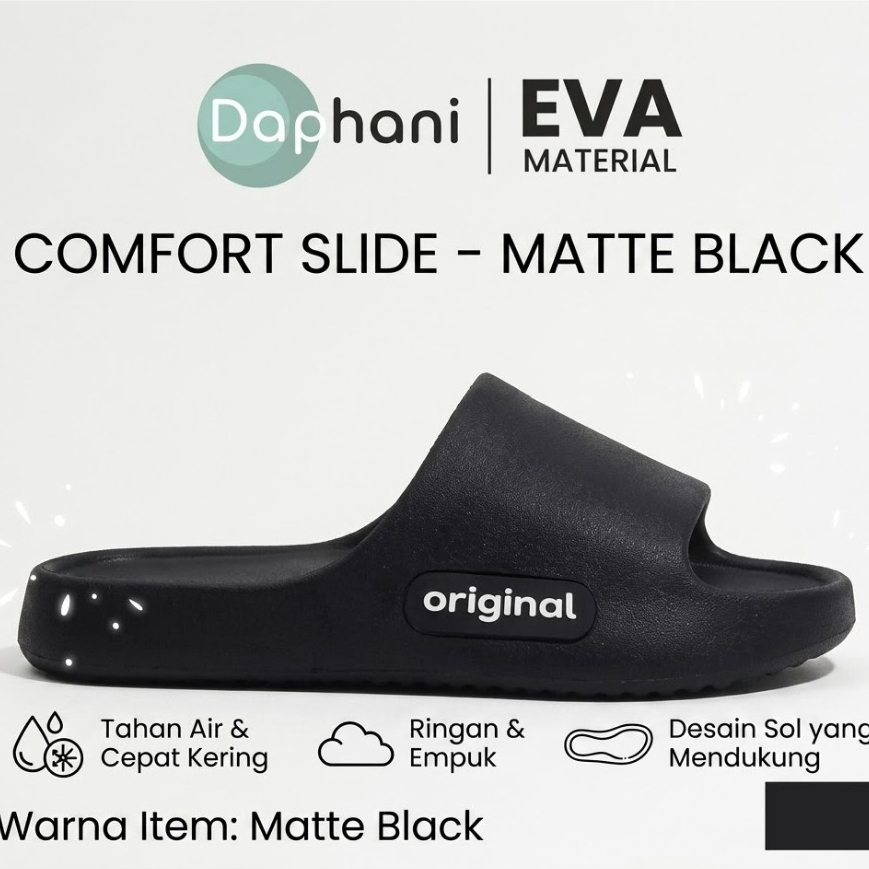 Sandal Slop Posee Fladeo Unisex Anti Slip dengan Bahan EVA Tebal dan Nyaman