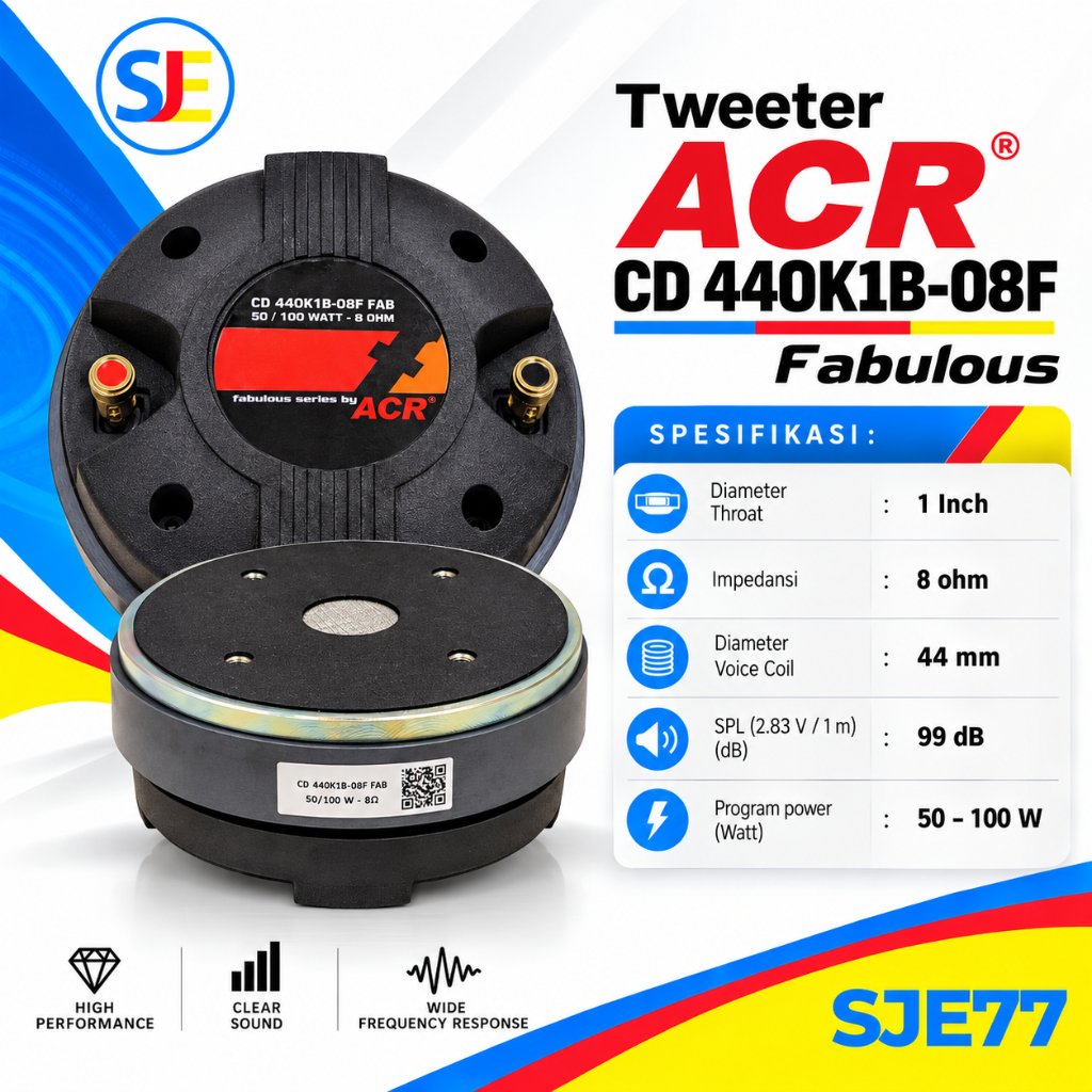Driver Tweeter Acr CD 440K1B-08F Fabulous Tweeter ACR
