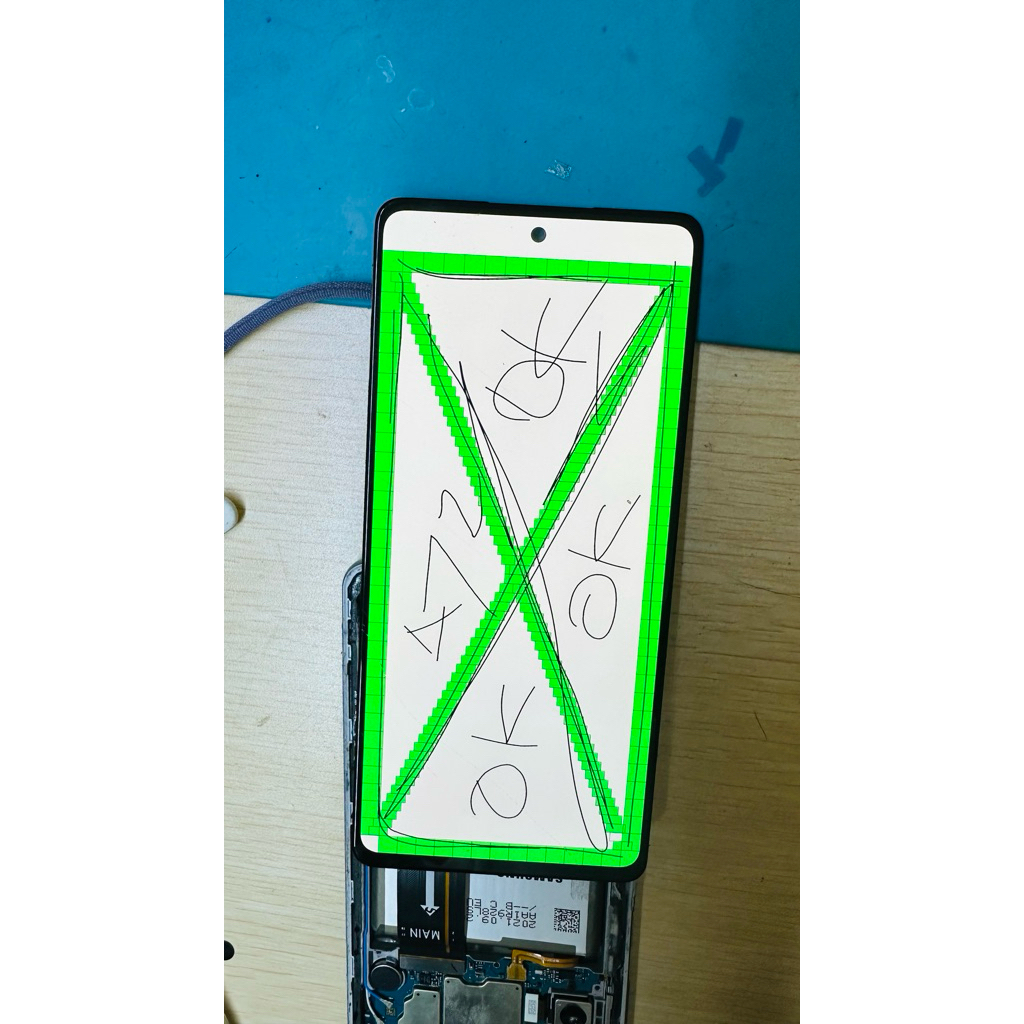 Lcd samsung a72 original 100% Amoled copotan normal ada retak