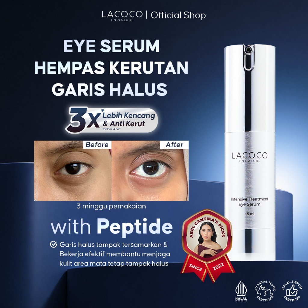 [Top Creator's & Abel Cantika's Picks] Lacoco Intensive Treatment Eye Serum (15 ml) - Menyamarkan Ke