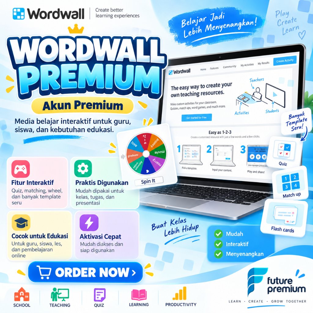 Wordwall Premium | Full Garansi