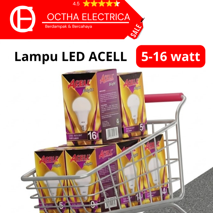 Lampu Bohlam LED Acell 5-16 Watt - Murah Original