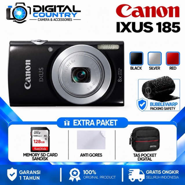 CANON IXUS 185 / KAMERA CANON IXUS 185 /  CANON IXUS 185 DIGITAL CAMERA