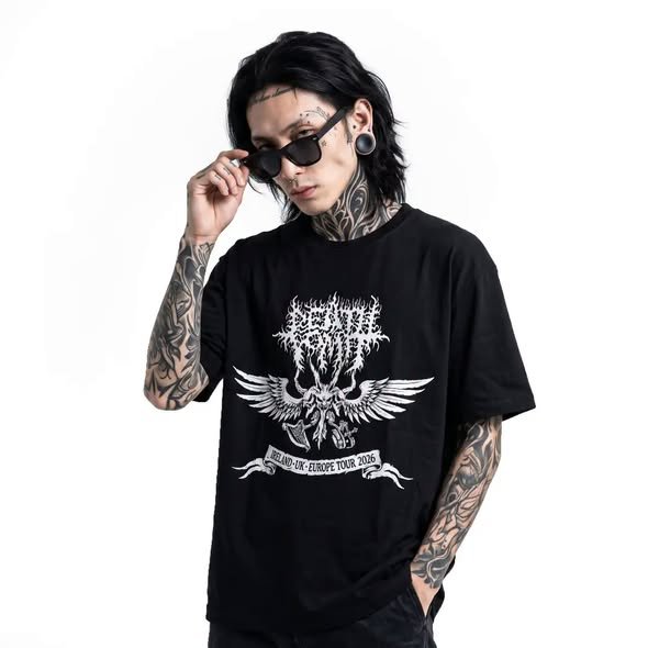 Death Vomit - Eu Tour 26 BW - Tshirt