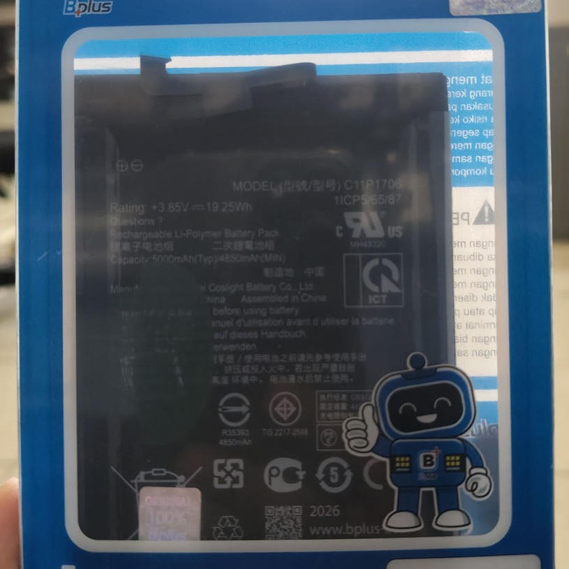 Batt Asus Zenfone Max Pro M1 _ C11P1706 _ Bplus(B+) Original Bergaransi