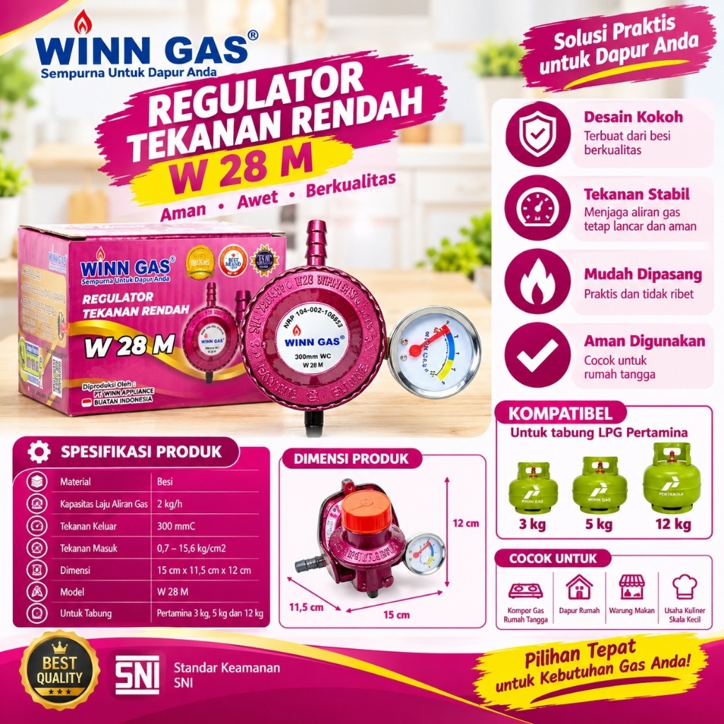 REGULATOR WINN 28 METER AMAN