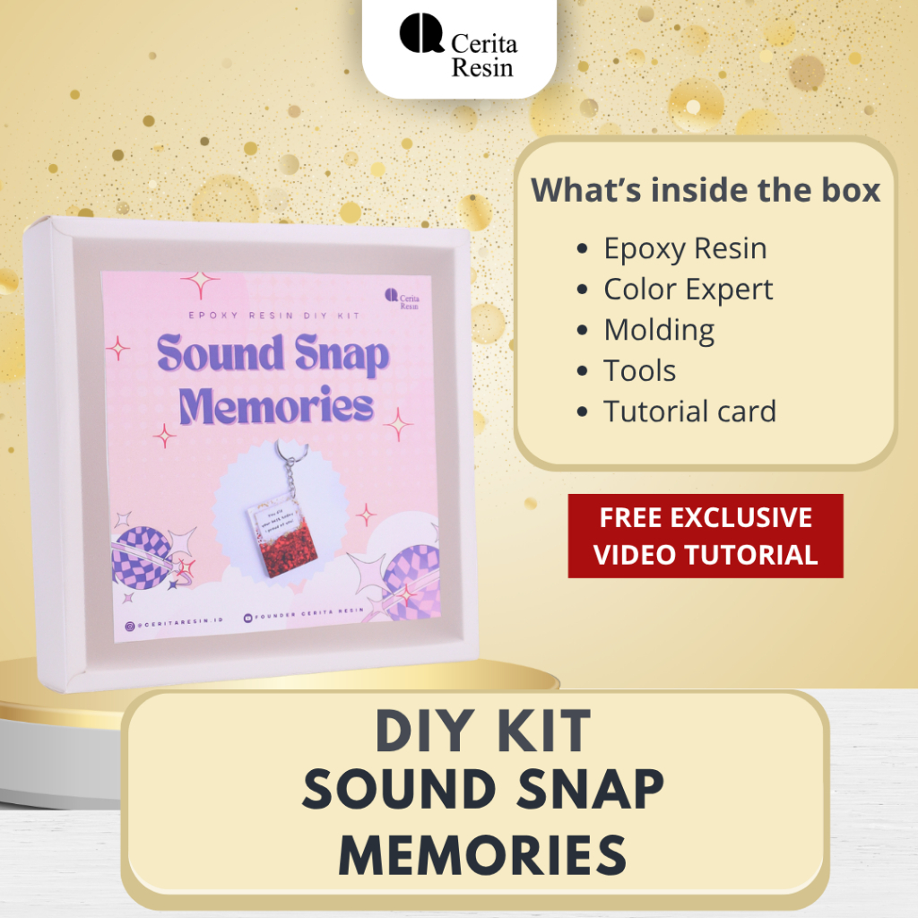Cerita Resin - Epoxy Resin DIY KIT Epoxy Resin Sound Snap Memories Resin Art