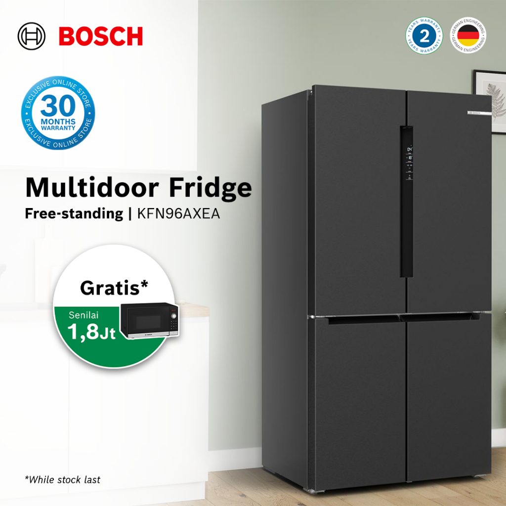 Bosch KFN96APEAG KFN96AXEA Kulkas French Door Bottom Freezer Multi Door