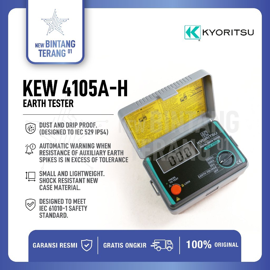Kyoritsu 4105AH Earth Tester