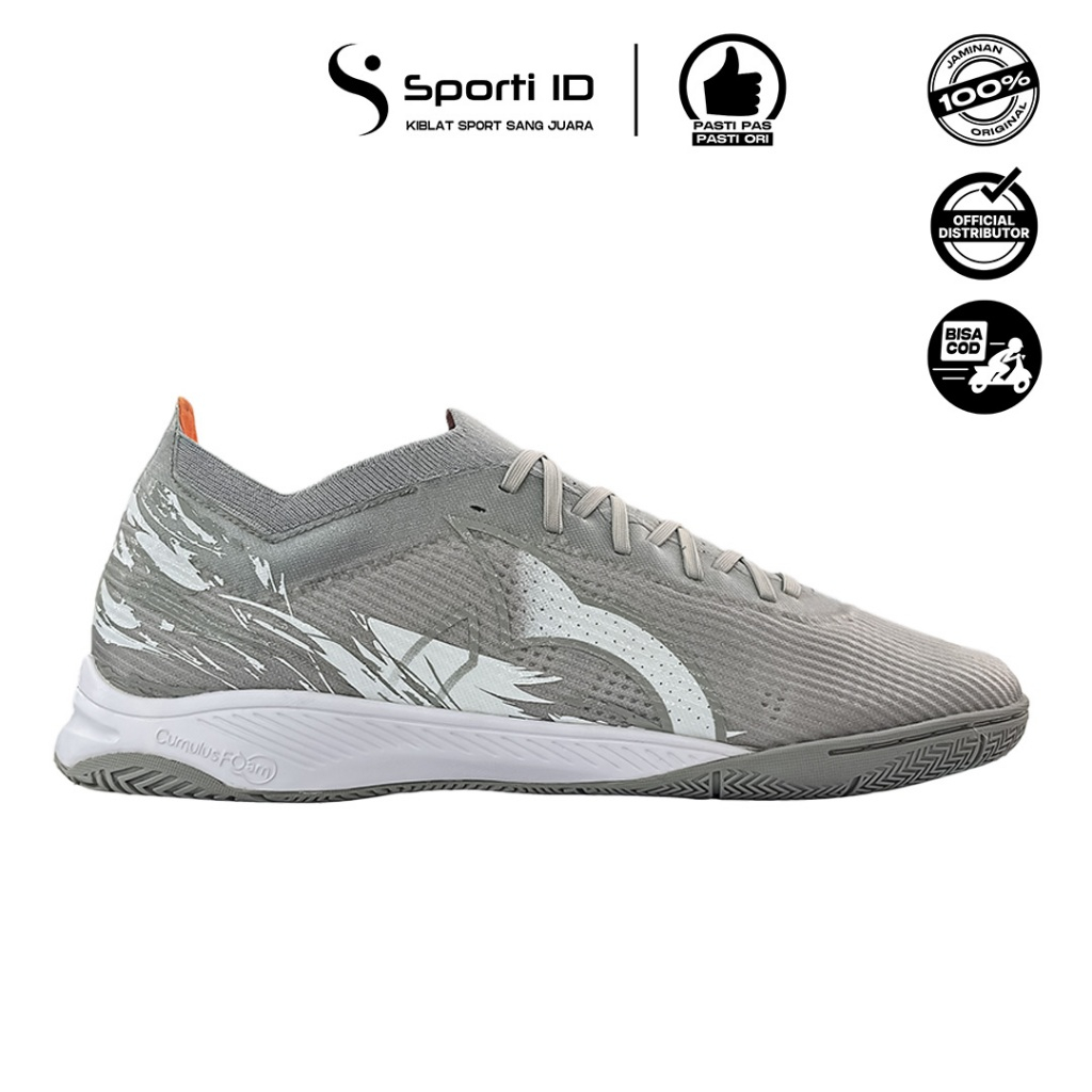 Sepatu Futsal Ortuseight Catalyst Liberte V5 IN - Silver White 11020769 Original