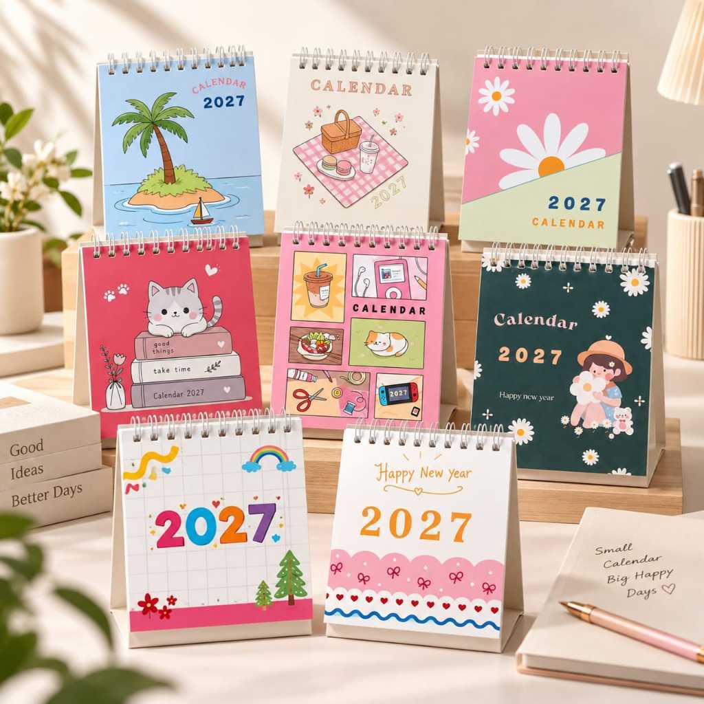 {NEW} Kalender 2027 / Calender 2027 / Kalender Meja 2027 / Kalender Mini 2027 / Kalender Meja