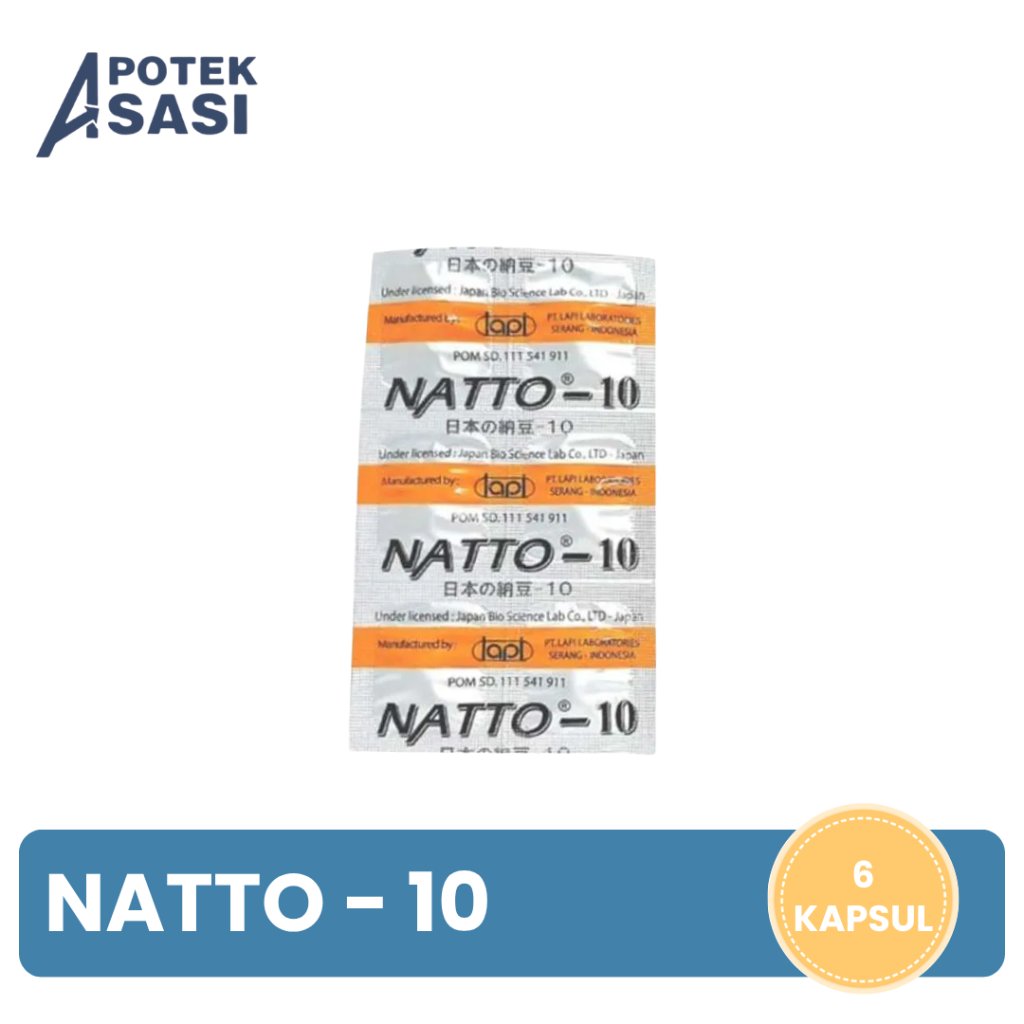 Natto-10 Strip 6 Kaplet - Membantu Memelihara Kesehatan
