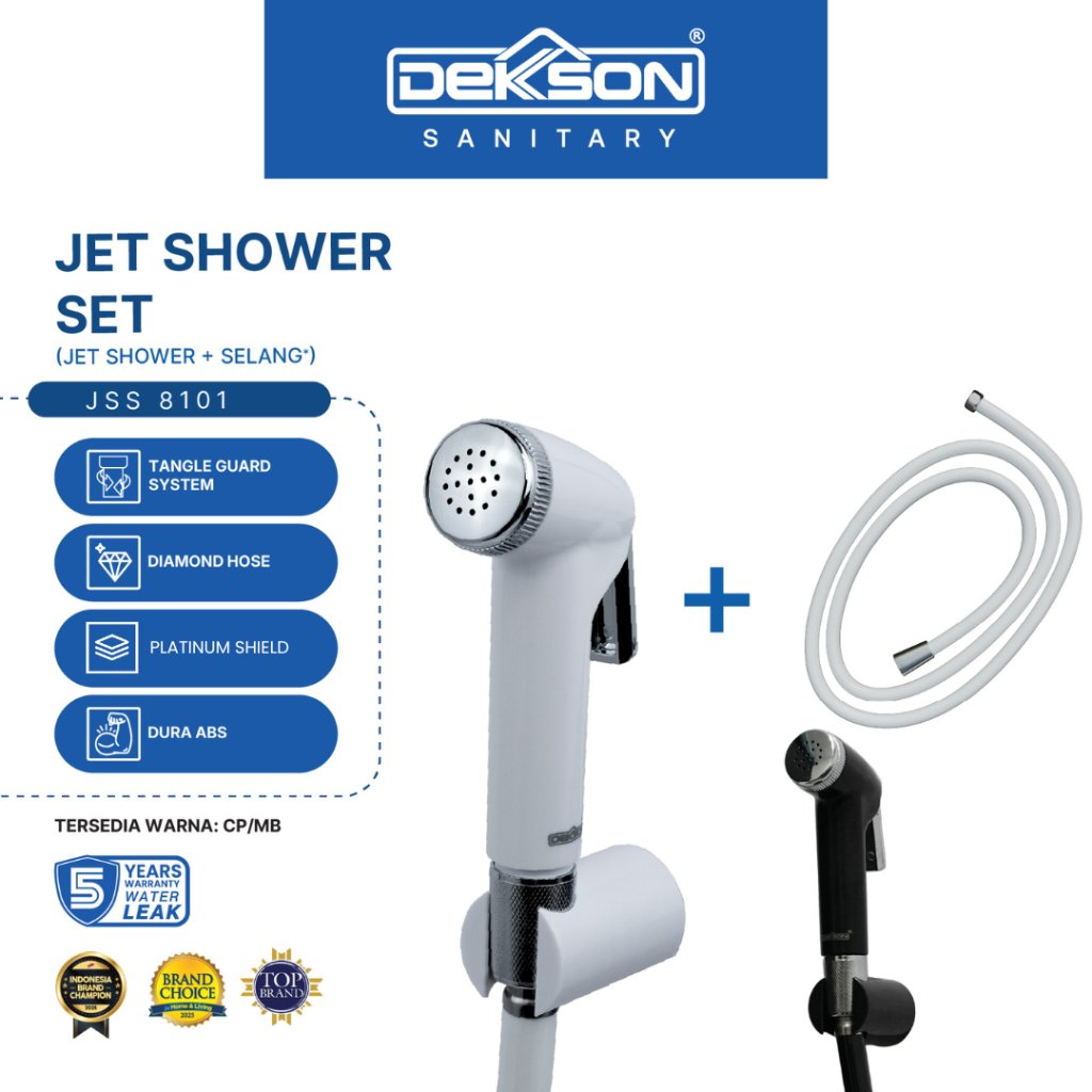 DEKKSON Toilet Jet Shower Set Bidet Cebok Kloset JSS 8101 Dura ABS