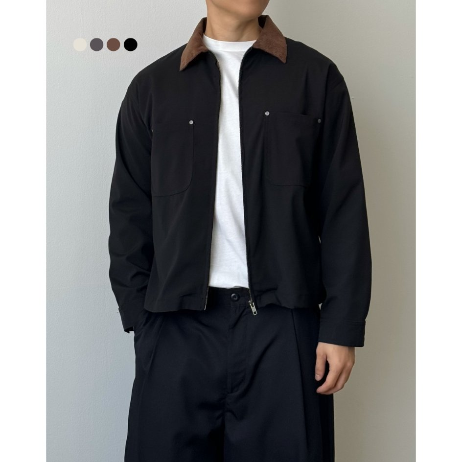 Kadaka Soho Jacket Jaket Pria Kerah Corduroy Bahan Cotton Twill Outer Kasual | Men Outer with Cordur
