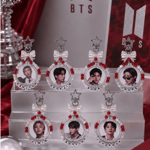 [ KEYCHAIN BTS ROUND ARIRANG VERS ] | keychain bts with beads | BTS Keychain