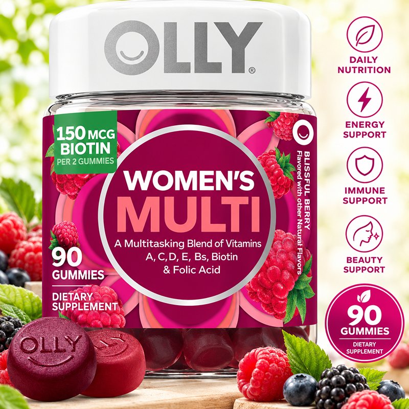OLLY Women's Multivitamin Supports Overall Wellness 90 GUMMIES/Kapsul