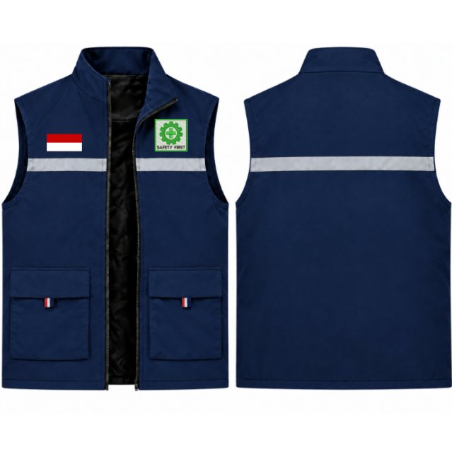 Safety First K3 Original Rompi Safety Proyek Konstruksi | Rompi Safety First Original K3 Pekerja Lap