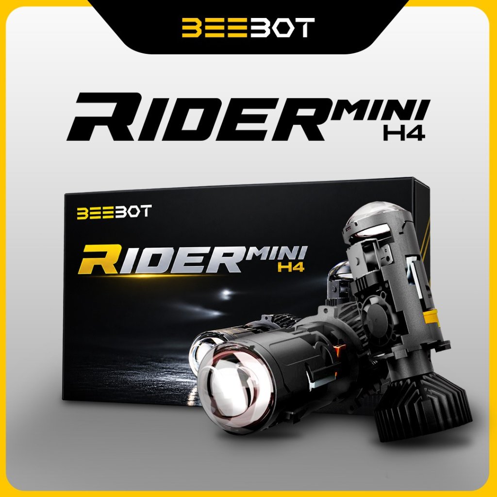 Beebot Biled Rider Mini H4 LED Headlamp Mobil Motor 45W 55W Dual Fan Terang